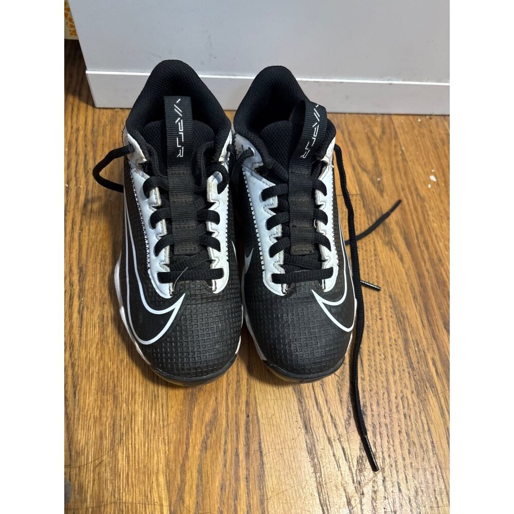 Nike Vapor Football Cleats Black & White Youth Size‎ 1Y